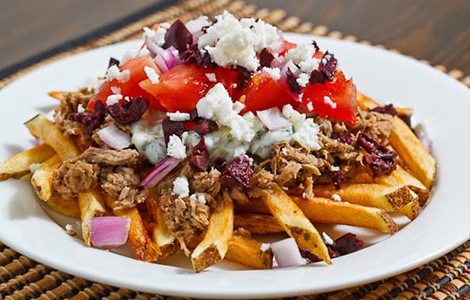 Lamb Gyros Loaded Fries